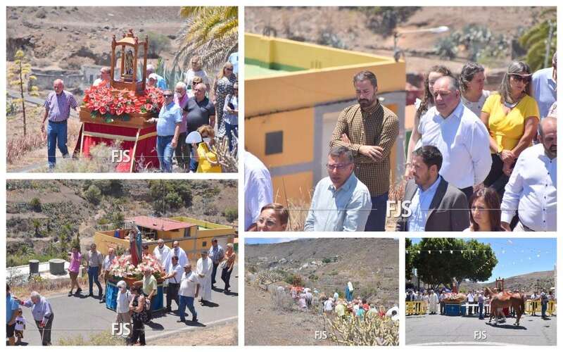 Procesión religiosa y feria de ganado celebradas este miércoles en San Roque/Francisco Javier Santana.